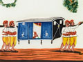 A palanquin, or litter, carried by four men, 1860 (c)