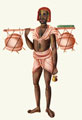 An Indian man carrying vessels, 1860 (c)