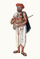 An Indian musician with flute, 1860 (c)