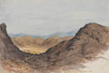 View of a valley from a pass, no date