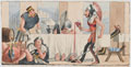 Drunken officers dressed as ancient Romans or Greeks, no date