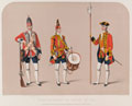 Costumes of 1st Regiment of Foot Guards, 1745