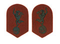 Pair of rank badges, Royal Signals, 1955 (c)