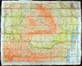 Silk escape map owned by John H Money, Special Operations Executive, 1944 (c)