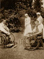 Disabled veterans play croquet at Eden Hall Convalescent Hospital near Coldstream, 1918