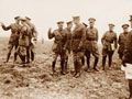 General Hubert Gough and King Albert of the Belgians on the old Somme battlefield, 1917 (c)