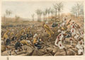 The Cameron Highlanders taking a stockade, Atbara, 8 April 1898