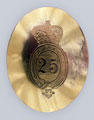 Shoulder belt plate, officer, 25th (Sussex) Regiment of Foot, 1782-1805