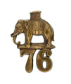 Glengarry badge, other ranks, 76th Regiment of Foot, 1874-1881