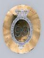 Shoulder belt plate, officer, 99th Regiment of Foot, 1794-1797