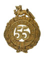 Other ranks' glengarry badge, 55th (Westmorland) Regiment, 1874-1881