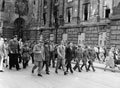 Prime Minister Winston Churchill and Foreign Secretary Anthony Eden with delegates to the Potsdam Conference, July 1945