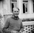 'Lt Bill Alltree with handlebars', 3rd County of London Yeomanry (Sharpshooters), Italy, 1943