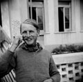'Lt Bill Alltree with handlebars', 3rd County of London Yeomanry (Sharpshooters), Italy, 1943
