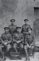 Regimental Quarter Master Sergeant James Littler (seated front right) with fellow warrant officers, 1916 (c)