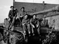 3rd/4th County of London Yeomanry (Sharpshooters) crew and their Sherman Firefly, North West Europe, 1944 (c)