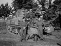 Sherman tank and crew, 3rd/4th County of London Yeomanry (Sharpshooters), North West Europe, 1944 (c)