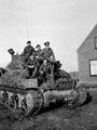 Sherman tank and crew, C Squadron, 3rd/4th County of London Yeomanry (Sharpshooters), 1944 (c)