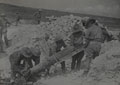 Loading a 9.45 inch trench mortar on the Somme, August 1916