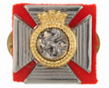 Officers' collar badge, The Duke of Edinburgh's Royal Regiment (Berkshire and Wiltshire), 1980 (c)