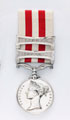 Indian Mutiny Medal 1857-58, with two clasps: 'Lucknow' and 'Delhi', Private Frederick Potiphar, 9th (The Queen's Royal) Light Dragoons (Lancers)