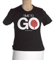T-shirt printed with 'time to go' logo, 2006 (c)
