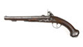Flintlock rifled pistol, 1700 (c)