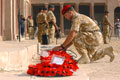 Remembrance service, Basra War Memorial, Iraq, 2003