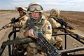 9/12th Lancers conducting patrol in Al Amarah, Iraq, 2003