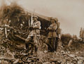 'Watching the battle progress amongst incredible ruin', 1916