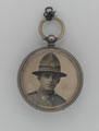 Pocket watch case with photograph of Private William Henry Ellen, 1st Battalion, The Auckland Regiment, 1916 (c)