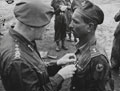 Subadar Ganpat Patil Mahrattas receiving the Military Cross from General Sir Claude Auchinleck, 1944 (c)