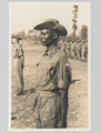A Warrant Officer, King's African Rifles at a rest camp in Assam, 1944