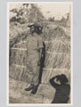 A soldier of the 4th (Uganda) Battalion, The King's African Rifles, awaits inspection, 1945 (c)