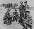 Gurkhas being briefing before moving out on patrol, Cyprus, 1974