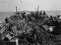 A camouflaged Landing Craft shortly after leaving Portsmouth, June 1944