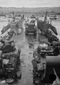 Tanks off-loading from an LCT, Normandy, June 1944