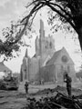 The ruined church of Norrey-en-Buissons, 1944