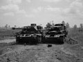 Two Panzer IVs knocked out by 'B' Squadron, 3rd County of London Yeomanry (Sharpshooters), 1944