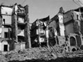 Bomb damage in Catania, Sicily, 1943
