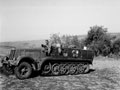 Captured German SdKfz 7 half track, Sicily, 1943