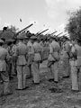 Inspection of tanks and crews of 'C' Squadron 3rd County of London Yeomanry (Sharpshooters) by Brigadier John Currie, Commander of 4th Armoured Brigade, Misterbianco, Sicily, 1943