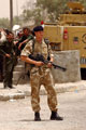 Soldier from 1st Battalion Royal Regiment of Fusiliers in Basra, Iraq, 2003