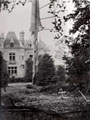 Parachute hanging from a tree, 1945