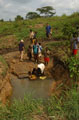 Students from Tayforth University Officer Training Corps working in the Kamuli district of Uganda in support of the charity, The Busoga Trust, 2003