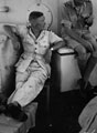 Major A W Grant and Lieutenant Colonel A A 'Sandy' Cameron, 3rd County of London Yeomanry (Sharpshooters), en route to Taranto, Italy,1943