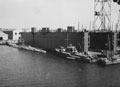 Captured Italian naval motor launches and submarine, Taranto, Italy, 1943
