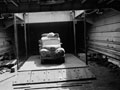 'The utility comes down the lift', 3rd County of London Yeomanry (Sharpshooters), Taranto, Italy, 1943