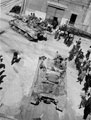 'Getting away'. Disembarked 3rd County of London Yeomanry (Sharpshooters) tanks in Taranto, Italy, 1943