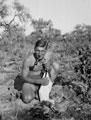 Jimmy Sale with foraged turkey, Sicily, 1943